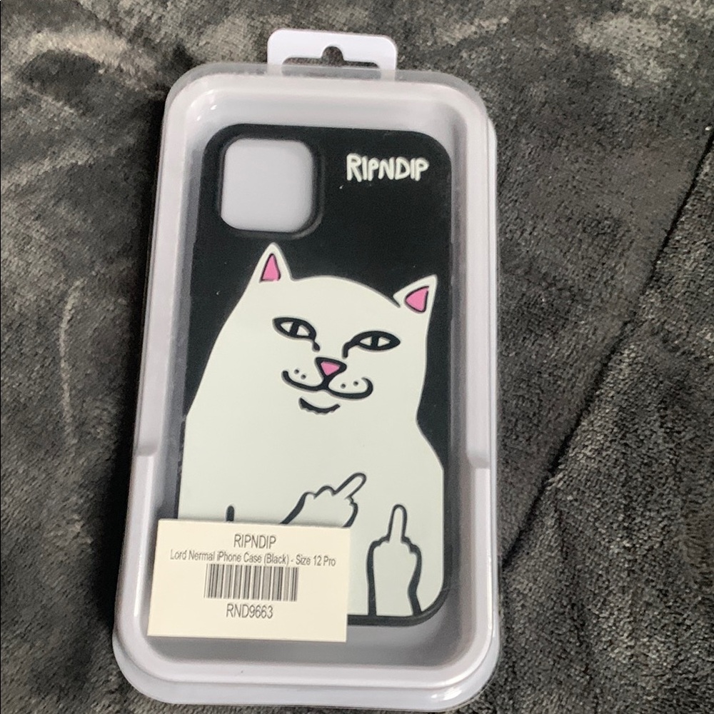 RIPNDIP Black Phone Case for iPhone 12 Pro